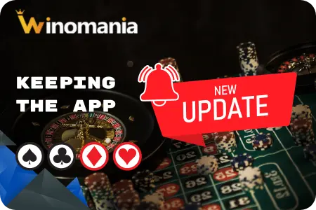 Winomania app maintenance and update screen