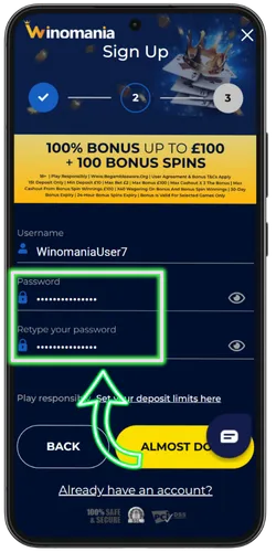 Verify your password